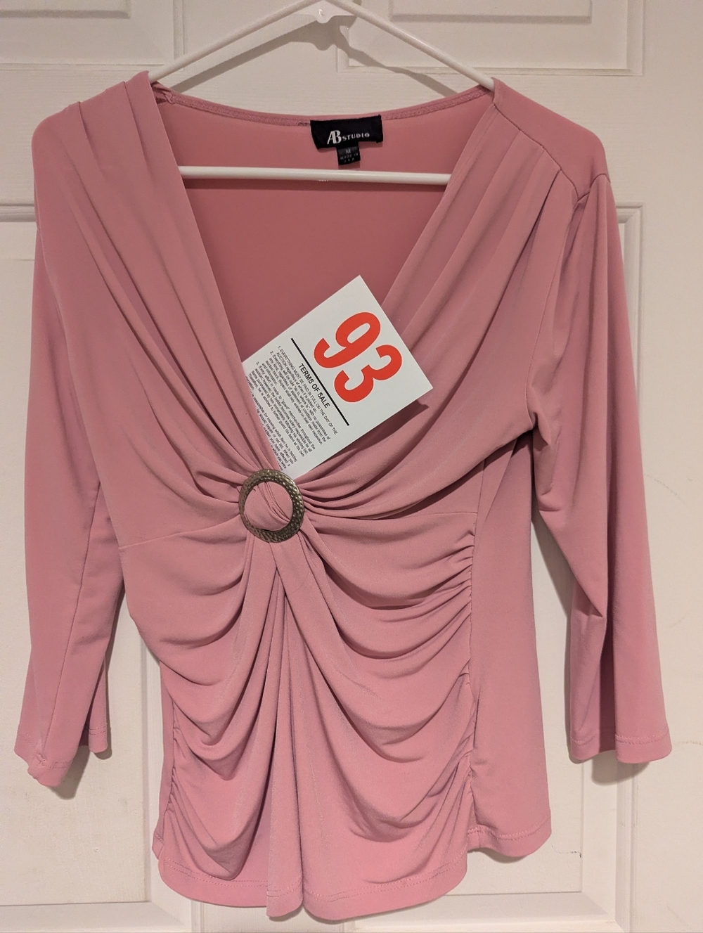 Lot 93 Long Sleeve Purple Blouse - Size Medium